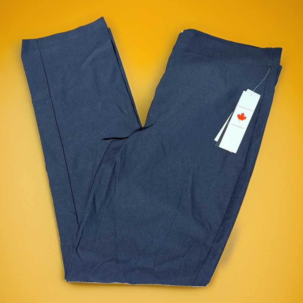 Tribal Flatten It Ink Blue Slim Leg Pull On Pants Size 16 NWT Women's Dress Pant